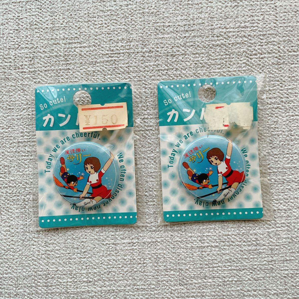 激レア★魔法使いサリー 缶バッチ バッチ 当時モノ 昭和レトロ 新品未使用 ビンテージ サリーちゃん 美品 ピンバッジ ワッペン拍卖