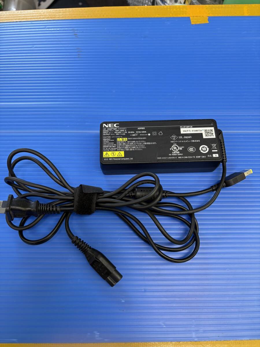 NEC 純正 ACアダプタ ADP-90XD E(ADP005) PC-VP-WP138 20V 4.5A 角型 (3拍卖