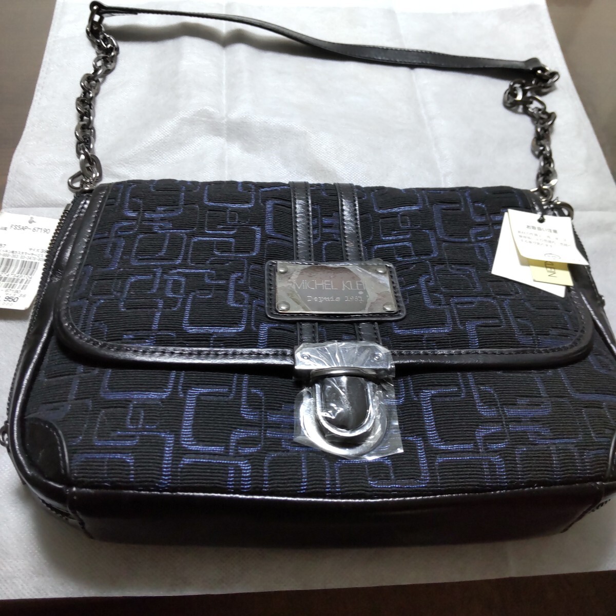 未使用 MICHEL KLEIN チェーンショルダーバッグ拍卖