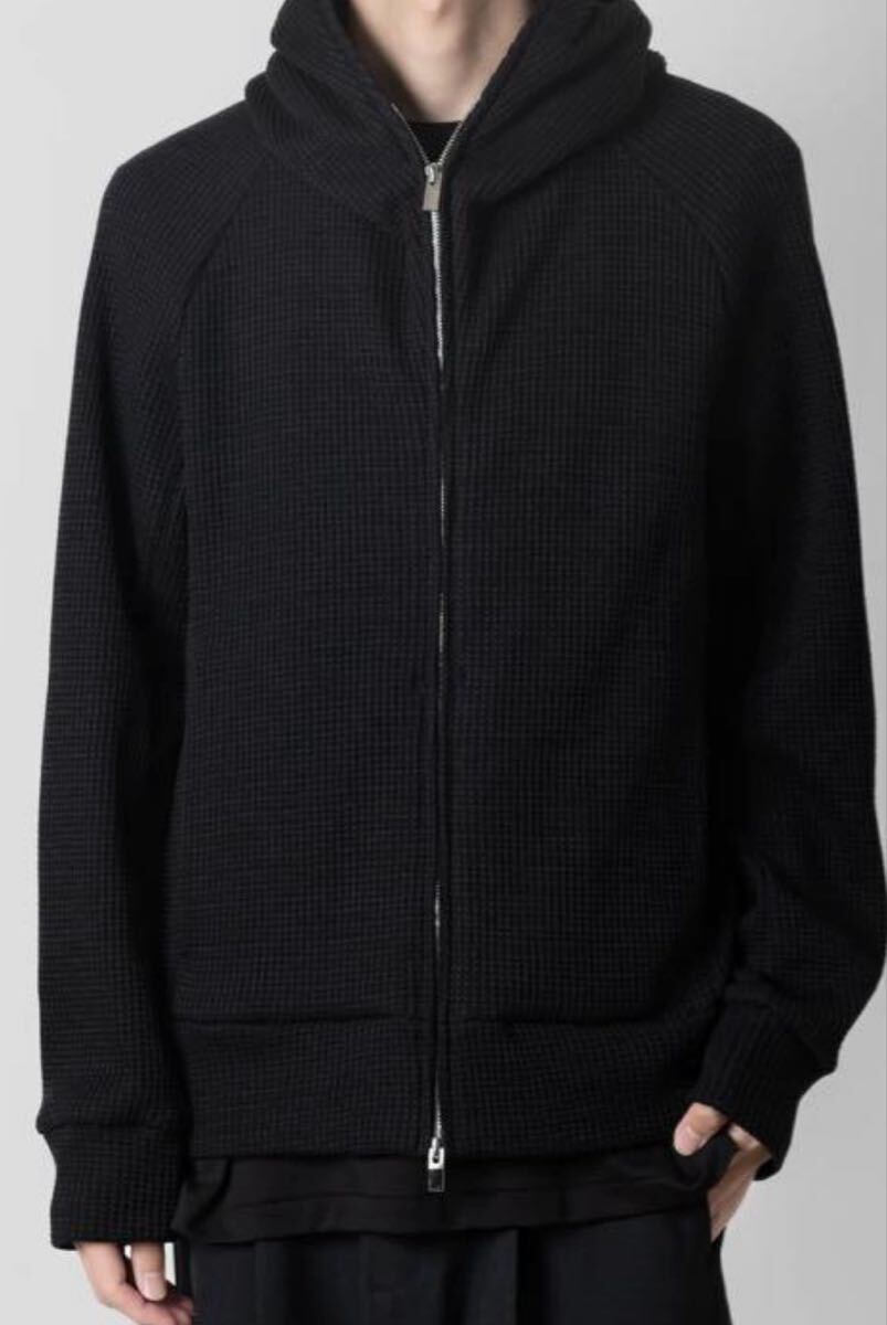 ★限定品★ATTACHMENT 21aw 別注ワッフルパーカー 定価35,200円★新品★ブラック アタッチメント カズユキクマガイ kazuyuki kumagai拍卖