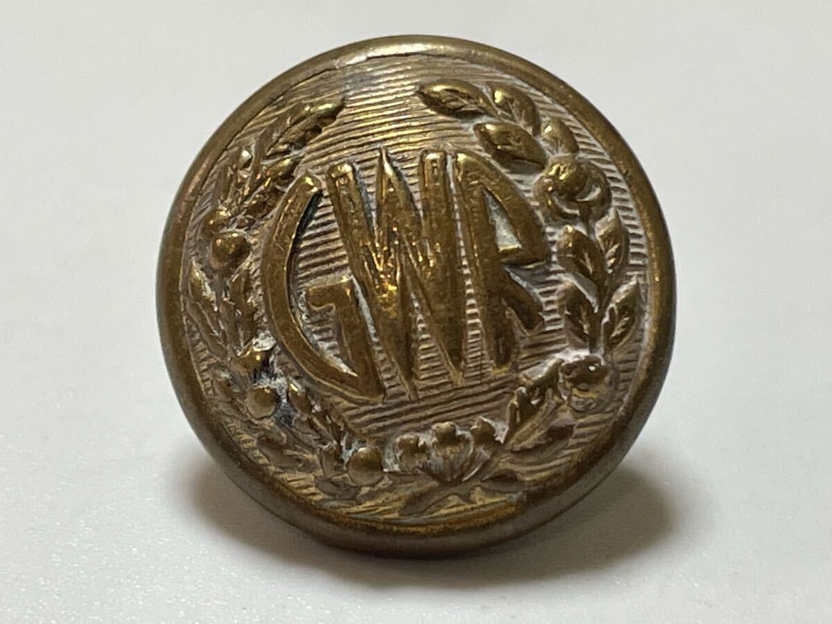 メタルボタン 1個 イギリス アンティーク ヴィンテージ 17ミリ グレートウェスタン鉄道 ユニフォーム 制服 ワークボタン拍卖