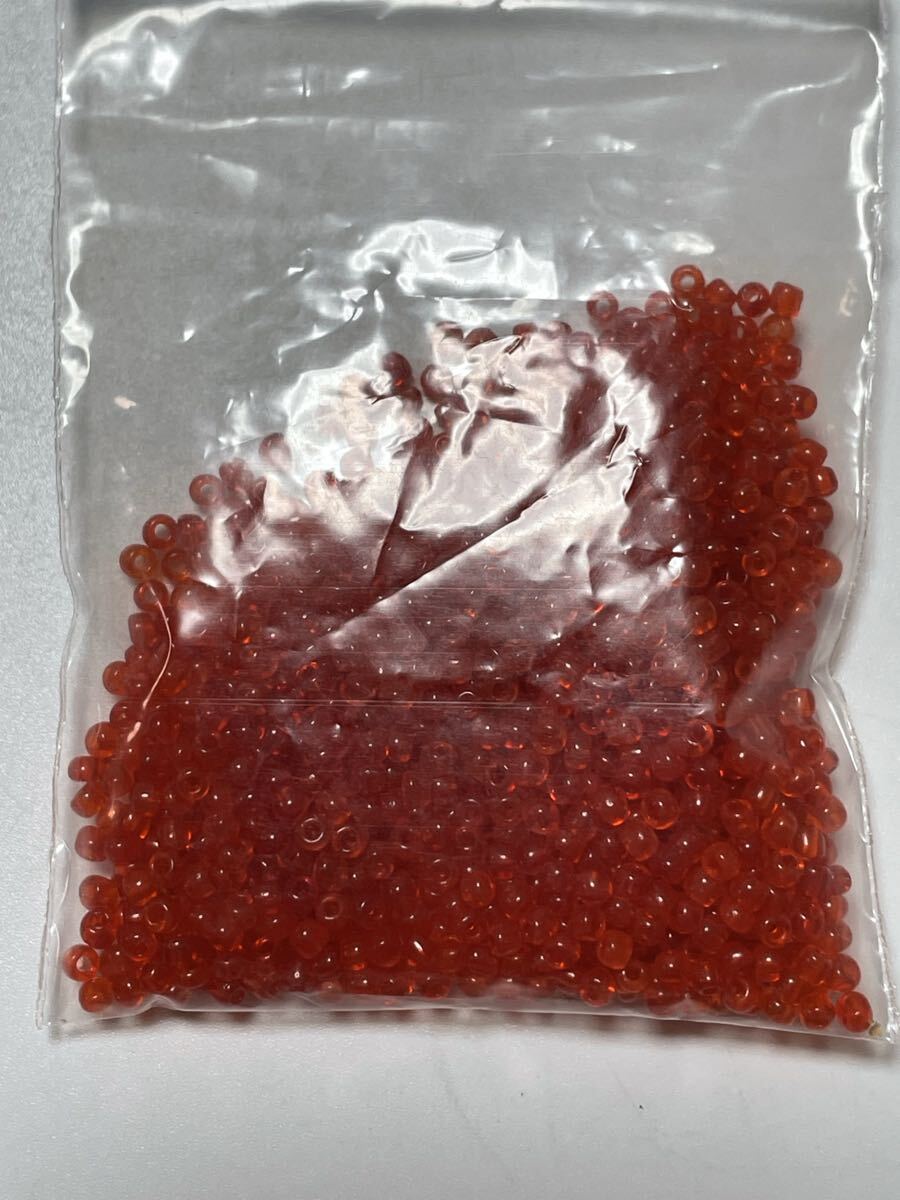 シードビーズ 20グラム フランス ヴィンテージ レッド系 ガラスビーズ ロカイユビーズ拍卖