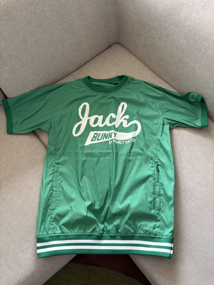 PEARLYGATES パーリーゲイツ JackBunny!! ジャックバニー 半袖ウインドジャケット グリーン サイズ6拍卖