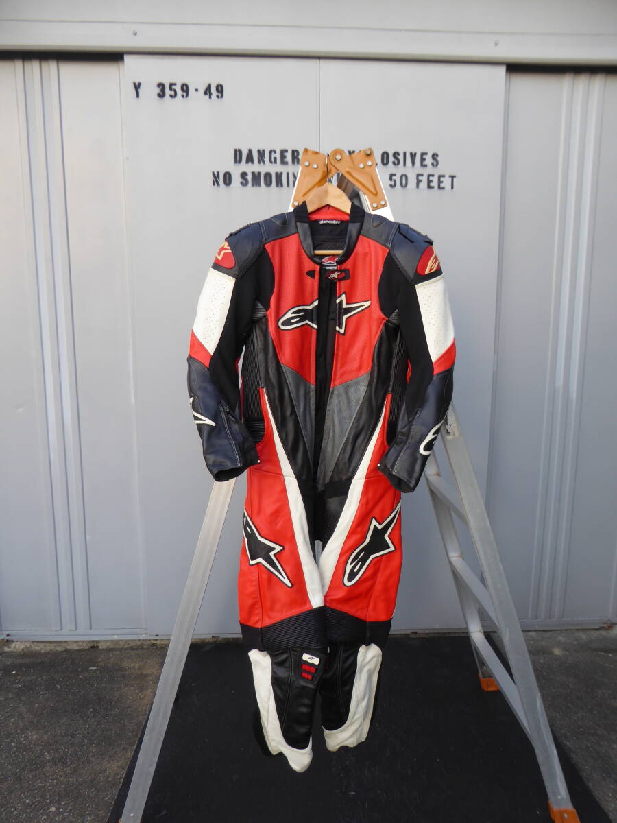☆ アルパインスター モタード用革ツナギ Mサイズ拍卖