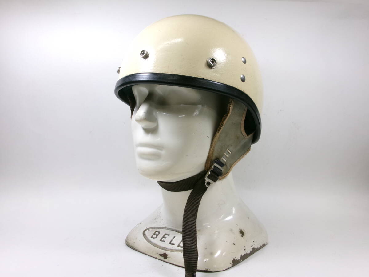 Sシェル! EARLY 60s BUCO SPARTAN ハーフヘルメット 目深加工済み M ★ 60年代 初期 ブコ ガーディアン プロテクター トラベラー シアーズ拍卖