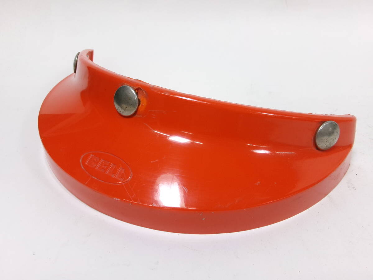 60s70s BELL 520 オレンジ バイザー ★ 60年代 70年代 ベル 当時物 500TX R-T MAGNUM SHORTY ビンテージヘルメットなどに拍卖