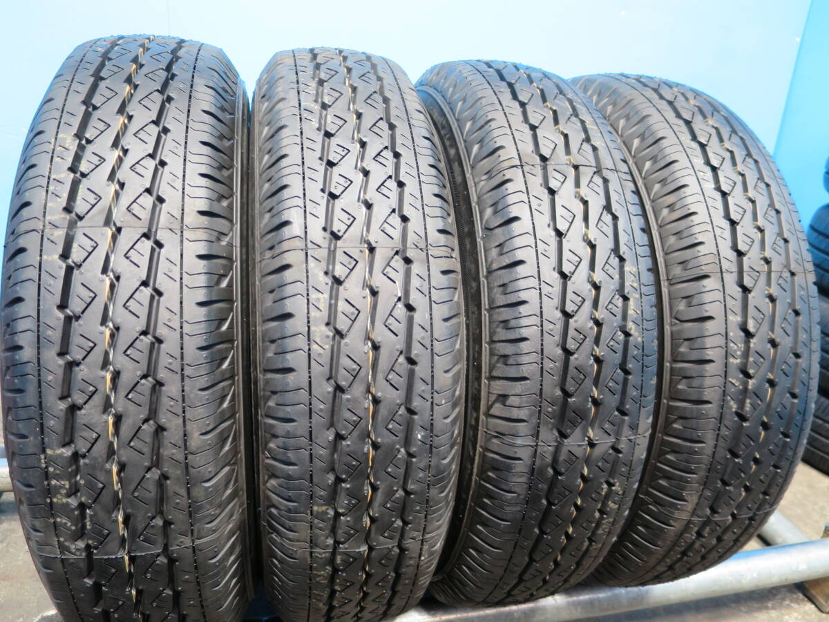 ◆ 2025年 ◆ 165R14LT 6PR ◆ BRIDGESTONE V600 ◆ 4本 ノーマルタイヤ ◆J-2528.拍卖
