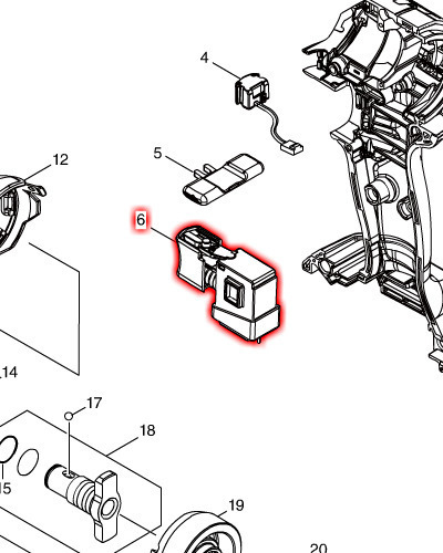 マキタインパクトドライバー TD171D TD161D スイッチコンプリート 純正部品 新品未使用拍卖