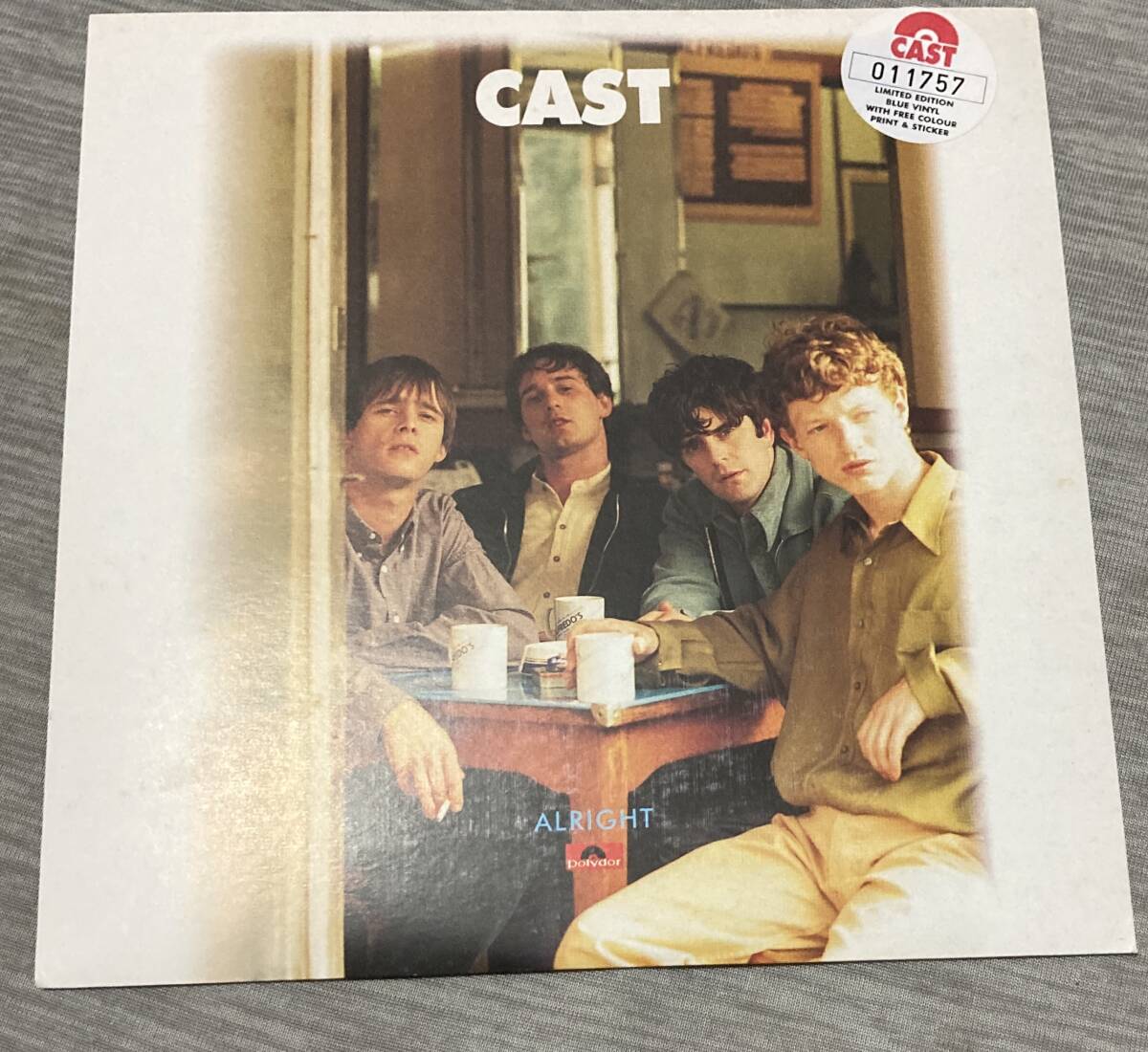 超貴重 輸入盤新品デッドストックアナログEP青カラーレコード/CAST キャスト『ALRIGHT』ギタポップ/ネオアコ/限定ナンバリング入り(11757)拍卖