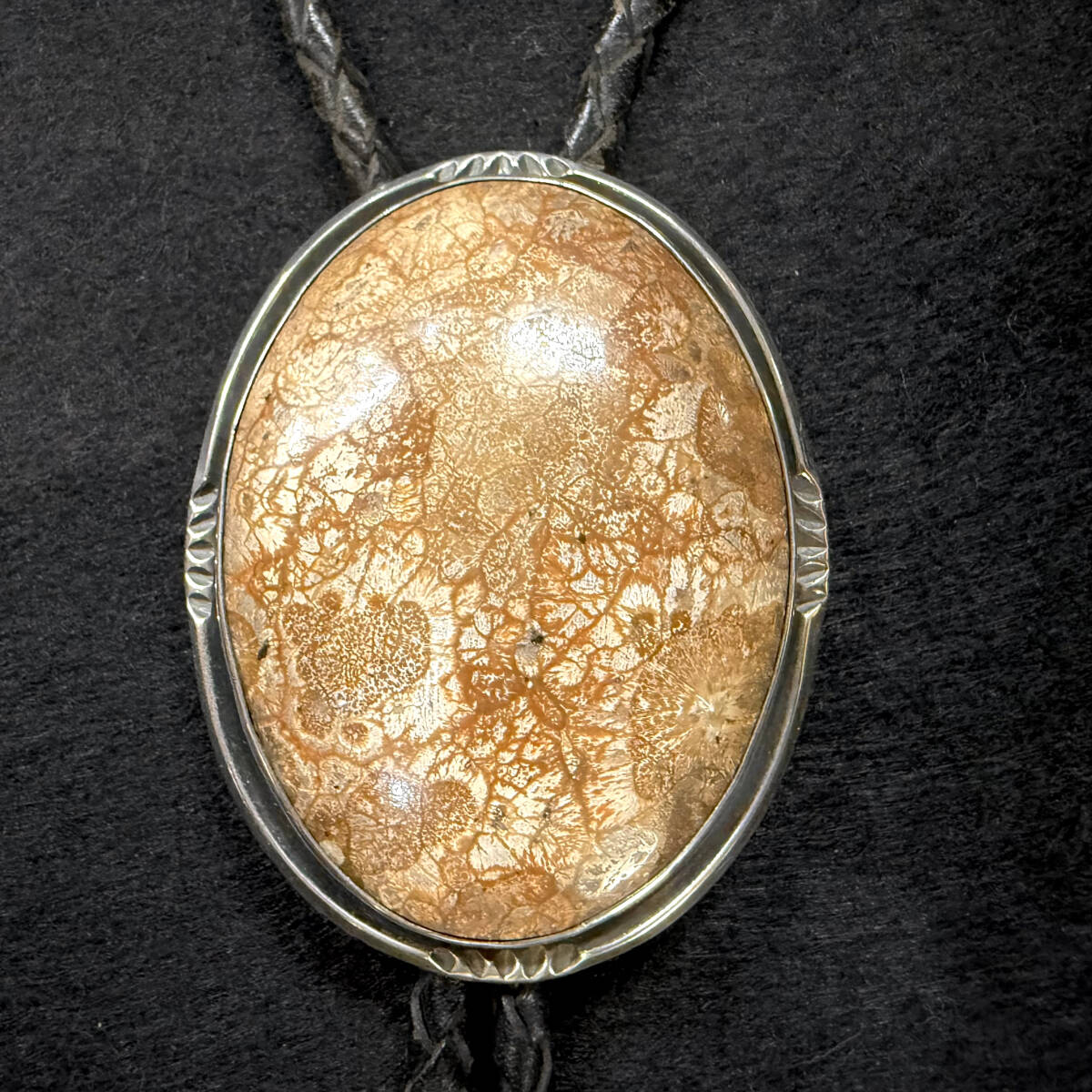 希少! Navajo Seligman's ナバホ セリグマンズ オールド ジャスパー ビンテージ ボロタイ インディアンジュエリー Old pawn オールドポーン拍卖