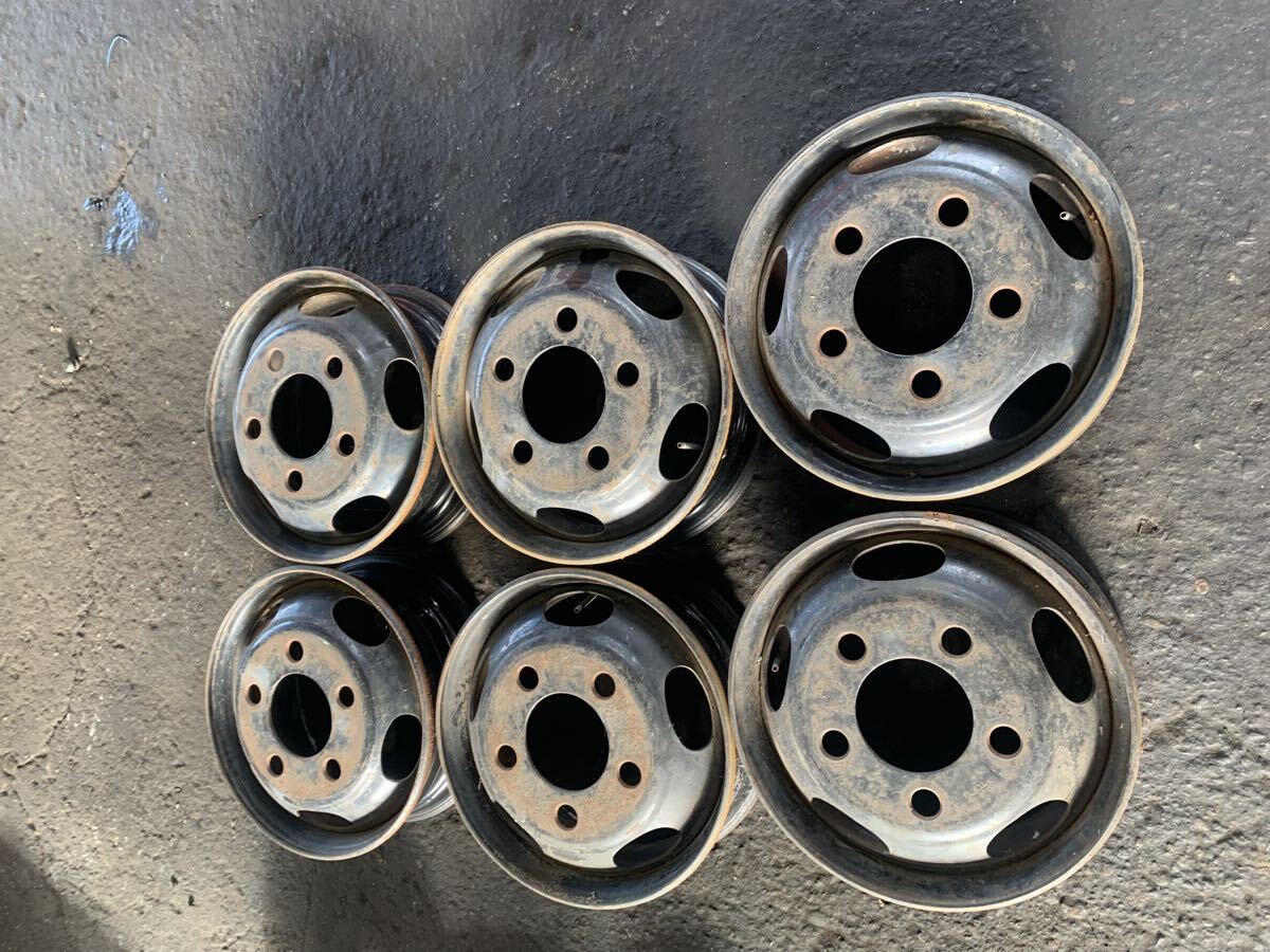 キャンター 17.5インチ 鉄ホイール 6本セット 5穴拍卖