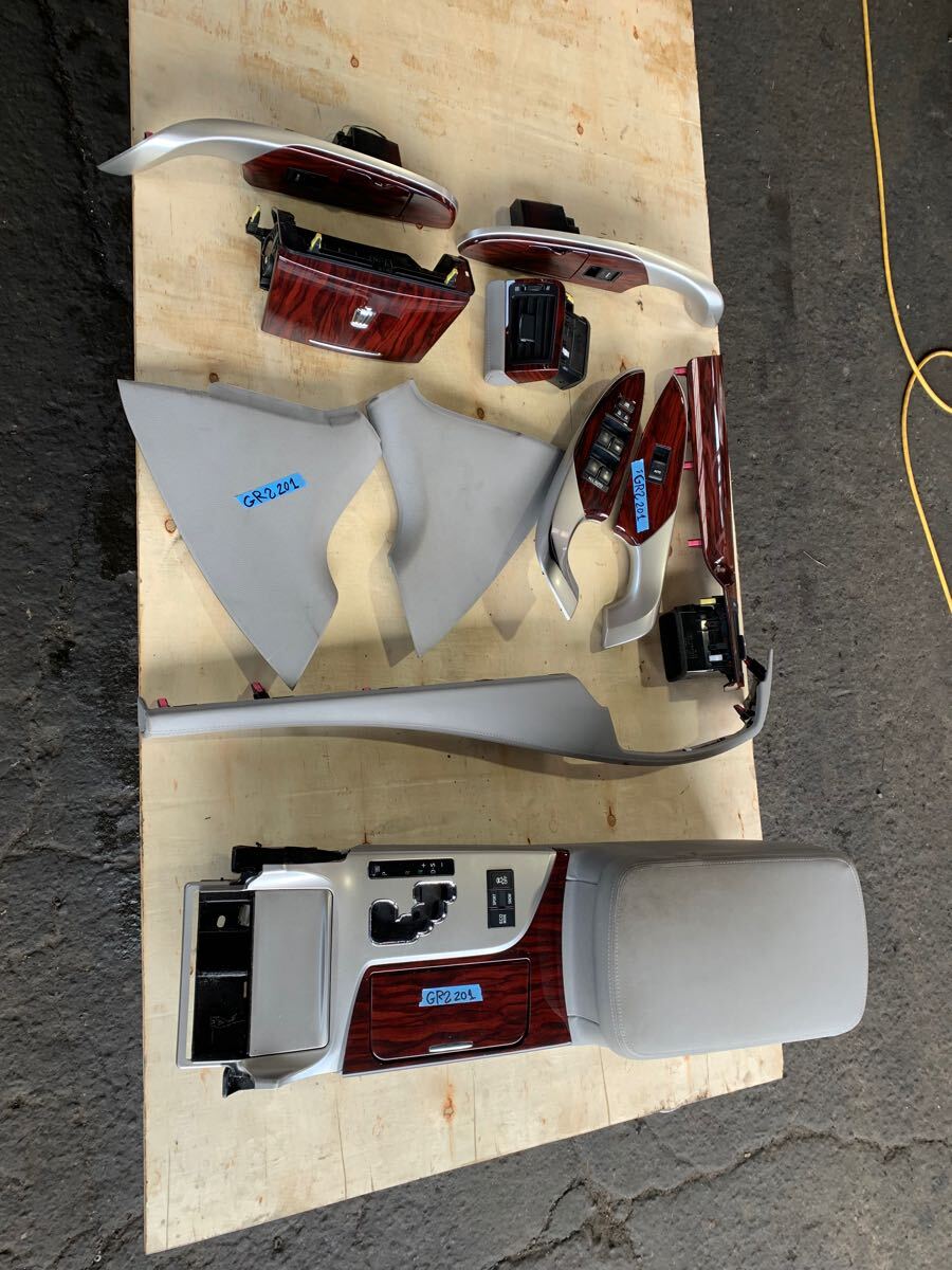 トヨタ GRS200 クラウン 純正 200系 後期 201 202 203 トヨタ 木目 インテリア パネル スイッチ コンソール 拍卖