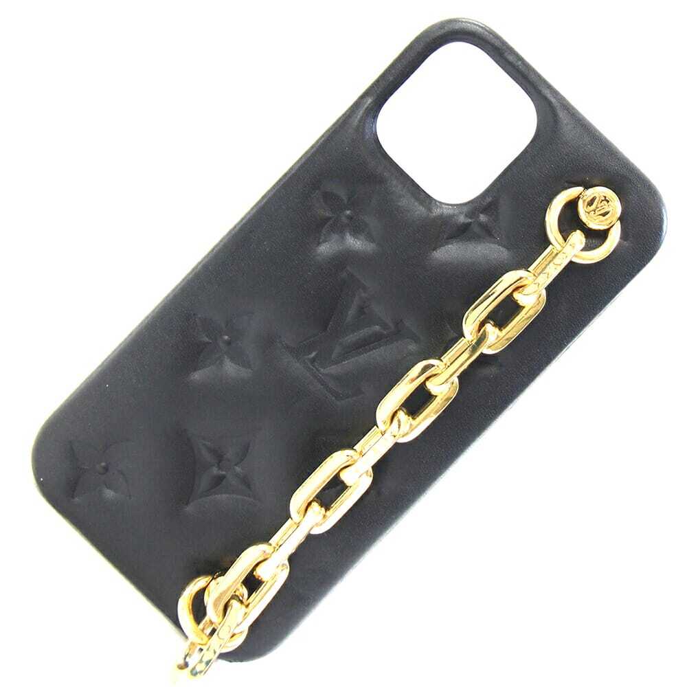 ルイヴィトン スマホケース バンパー クッサン iPhone12/12Pro M81116 ノワール ラムレザー 中古拍卖