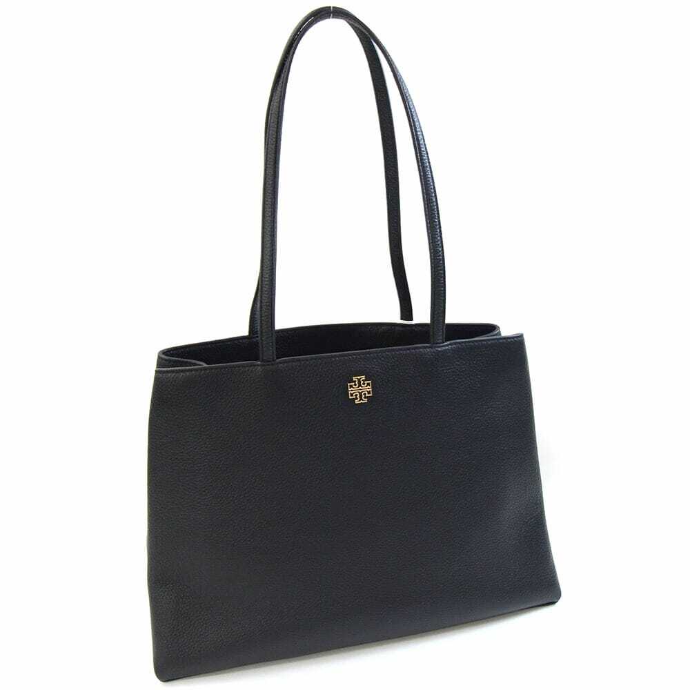 トリーバーチ トートバッグ ブリテントート 162817 ブラック レザー 中古 ショルダー 肩掛け ロゴ 通勤 通学拍卖