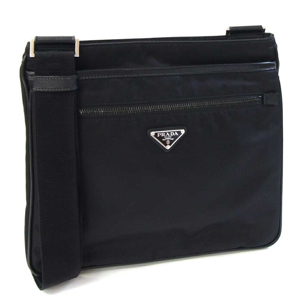 プラダ ショルダーバッグ 2VH251 ブラック ナイロン レザー 中古 斜め掛け クロスボディ レディース メンズ拍卖
