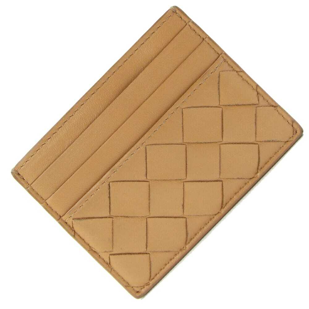 ボッテガヴェネタ カードケース イントレチャート 796324 ライトブラウン レザー 中古 カードホルダー パスケース メンズ拍卖