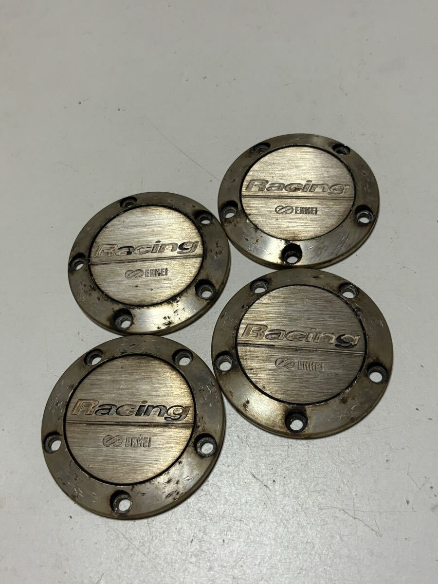【260】エンケイ ENKEI Racing アルミホイール用センターキャップ ビス無し 4枚拍卖