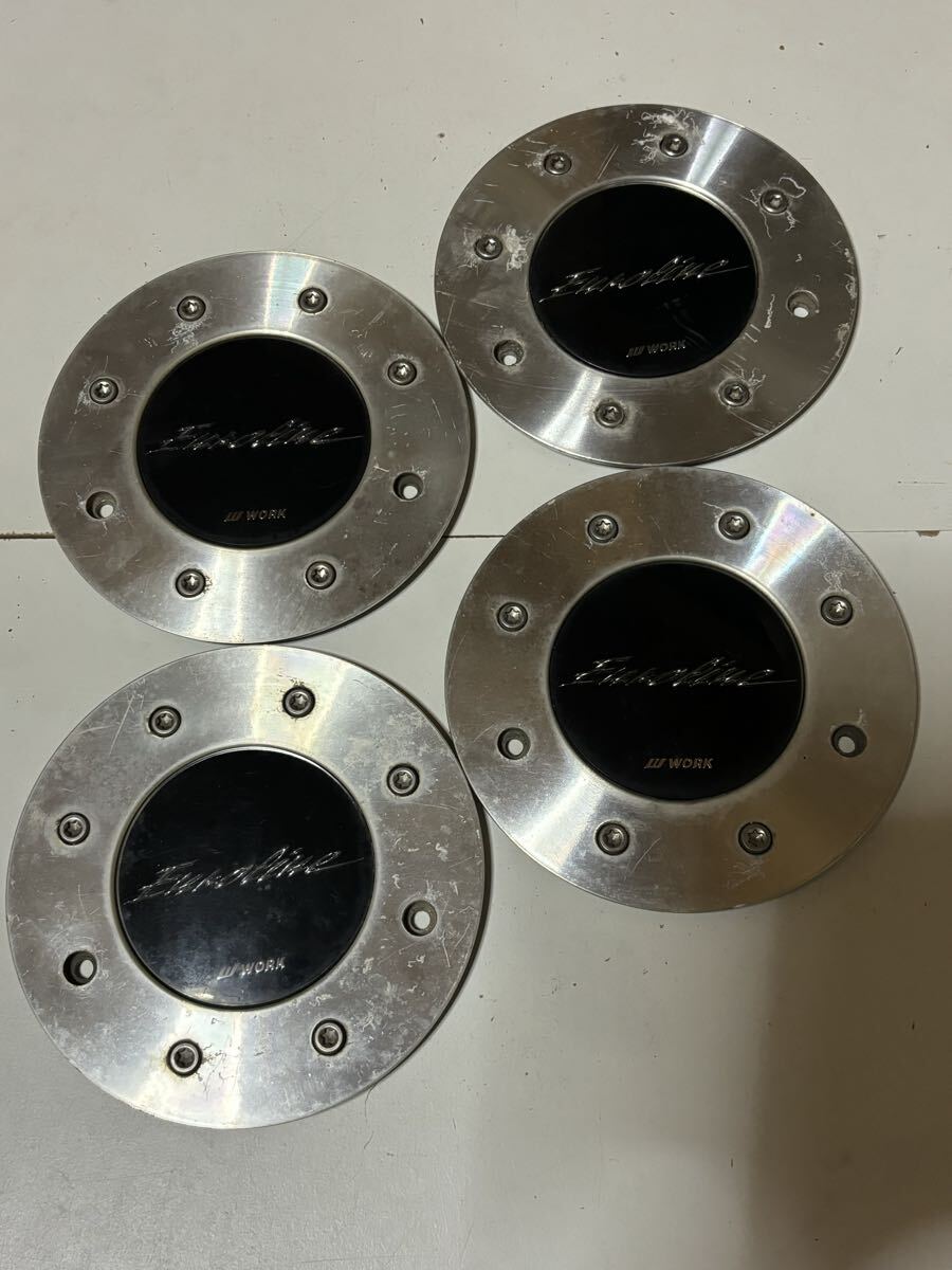 【265】☆WORK☆ Efors センタ一キャップ 直径約150mm 4枚拍卖
