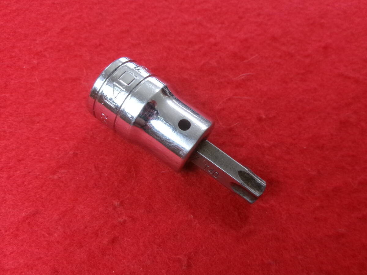 Snap-on スナップオン 3/8sq トルクスソケット T40 全長45mm FTX40A 星形 ソケット拍卖