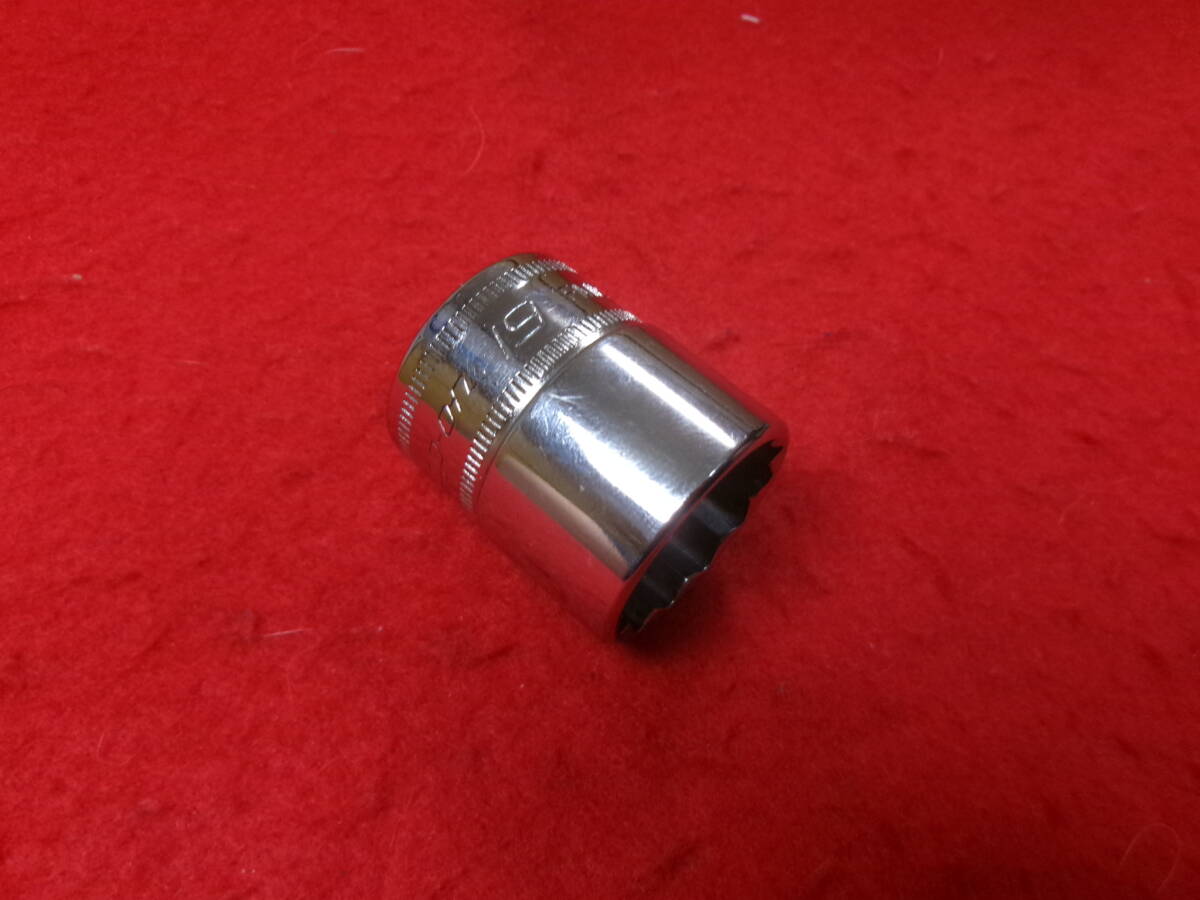 スナップオン Snap-on シャローソケット 19mm FM19 差込3/8sq (9.5mm) ショートソケット 12角 12P拍卖