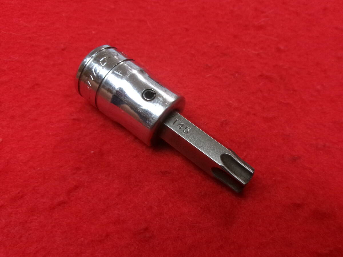 スナップオン Snap-on 差込3/8sq (9.5mm) トルクスソケット T45 全長約52mm FTX45A 星形 ソケット トルクス拍卖