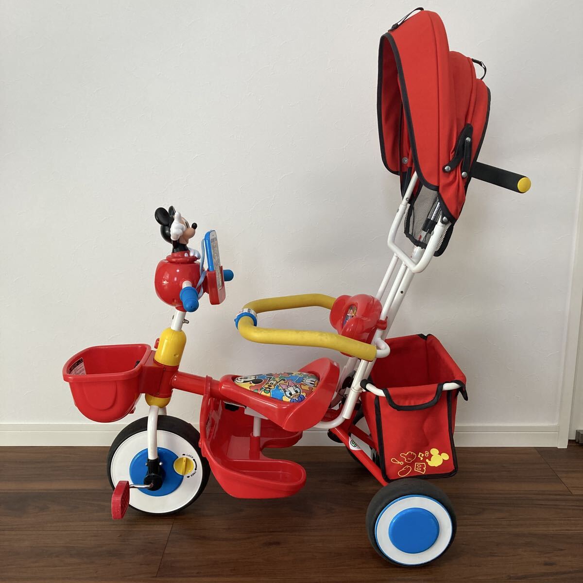 タッチフォンカーゴ ディズニーキャラクターズ/レッド(ミッキー) 三輪車 アイデス拍卖