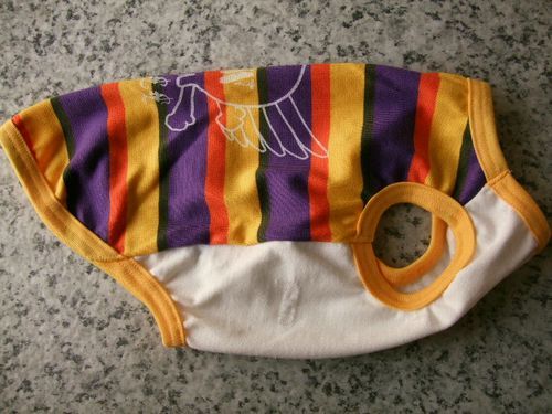 犬服V56-S■Sサイズ■チワワ等小型犬用ボーダー柄Tシャツ*ドクロプリントハンドメイド拍卖