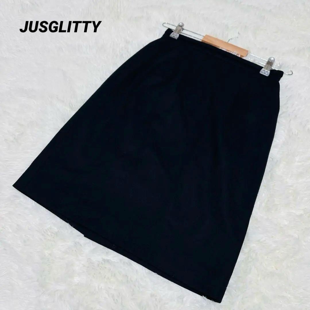 【ジャスグリッティー】/JUSGLITTY/タイトスカート/ネイビー/日本製拍卖