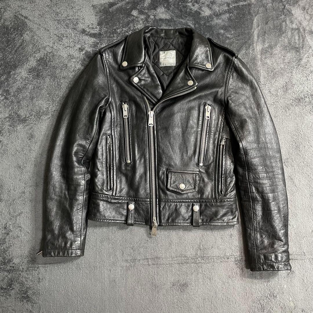 dean&mcqueen ダブルライダースジャケット IDEALZIP バイカー拍卖