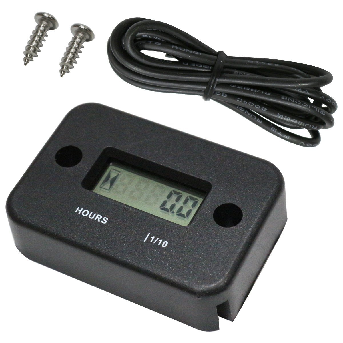 【送料220円】汎用 アワーメーター モトクロス 2スト 4スト 草刈機 発電機 KTM ハスクバーナ DUKE 125 200 250 390 ヤマハ カワサキ ホンダ拍卖