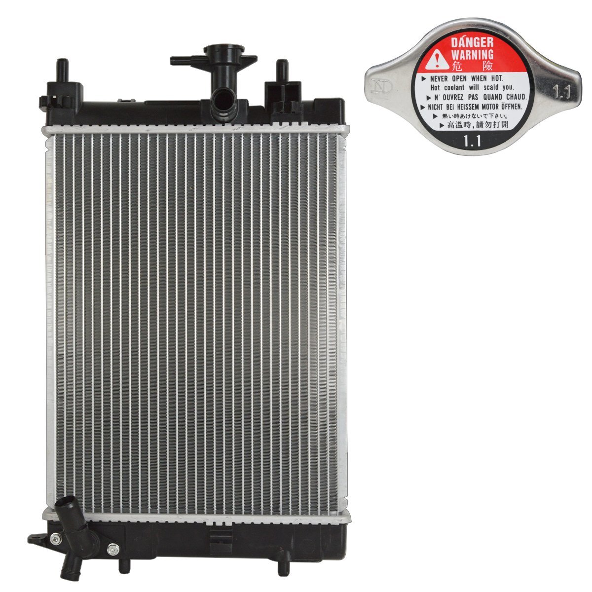 ミラ / ミラジーノ L700S/L700V/L710S/L710V AT車 ターボ無 NA ラジエーター ラジエター 16400-97206/16400-97211 キャップ付拍卖