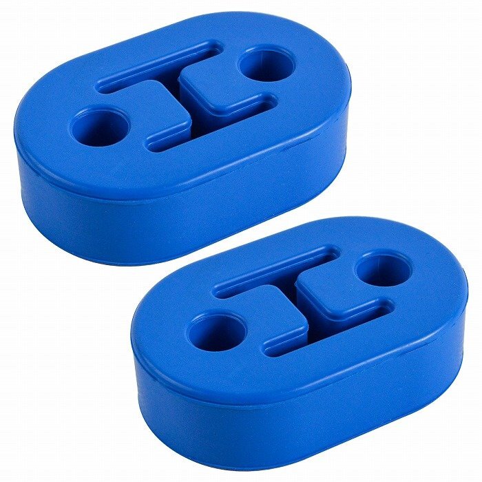 『2個』セット 汎用 強化 マフラーハンガー 2穴 12mm マフラー 交換 ブッシュ マウント リング 吊り 防振 干渉 ゴム 車 青拍卖