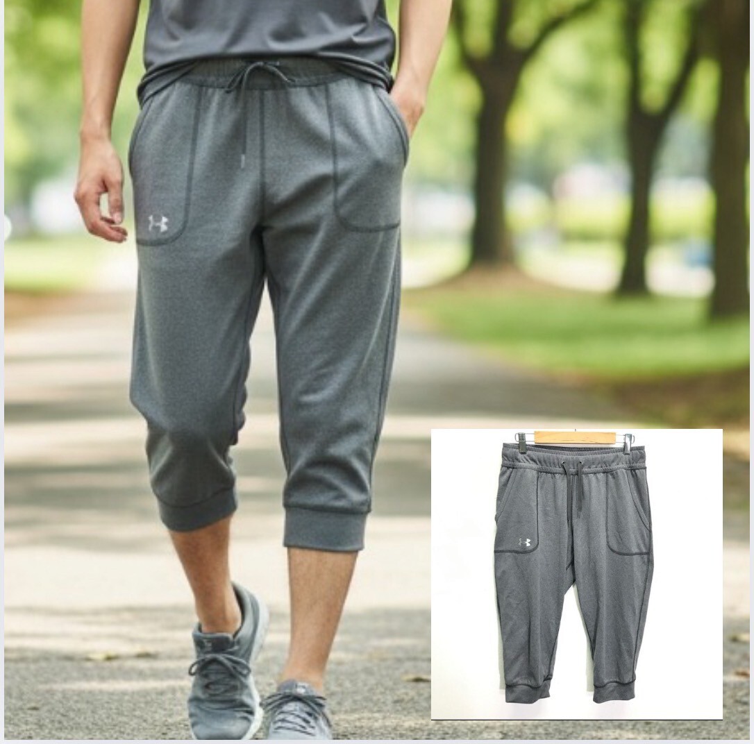 ジムでのトレーニングにGOOD◎【UNDER ARMOUR】アンダーアーマー ショート パンツ ハーフ 筋トレ スポーツ ランニング グレー SM /Y32577ii拍卖