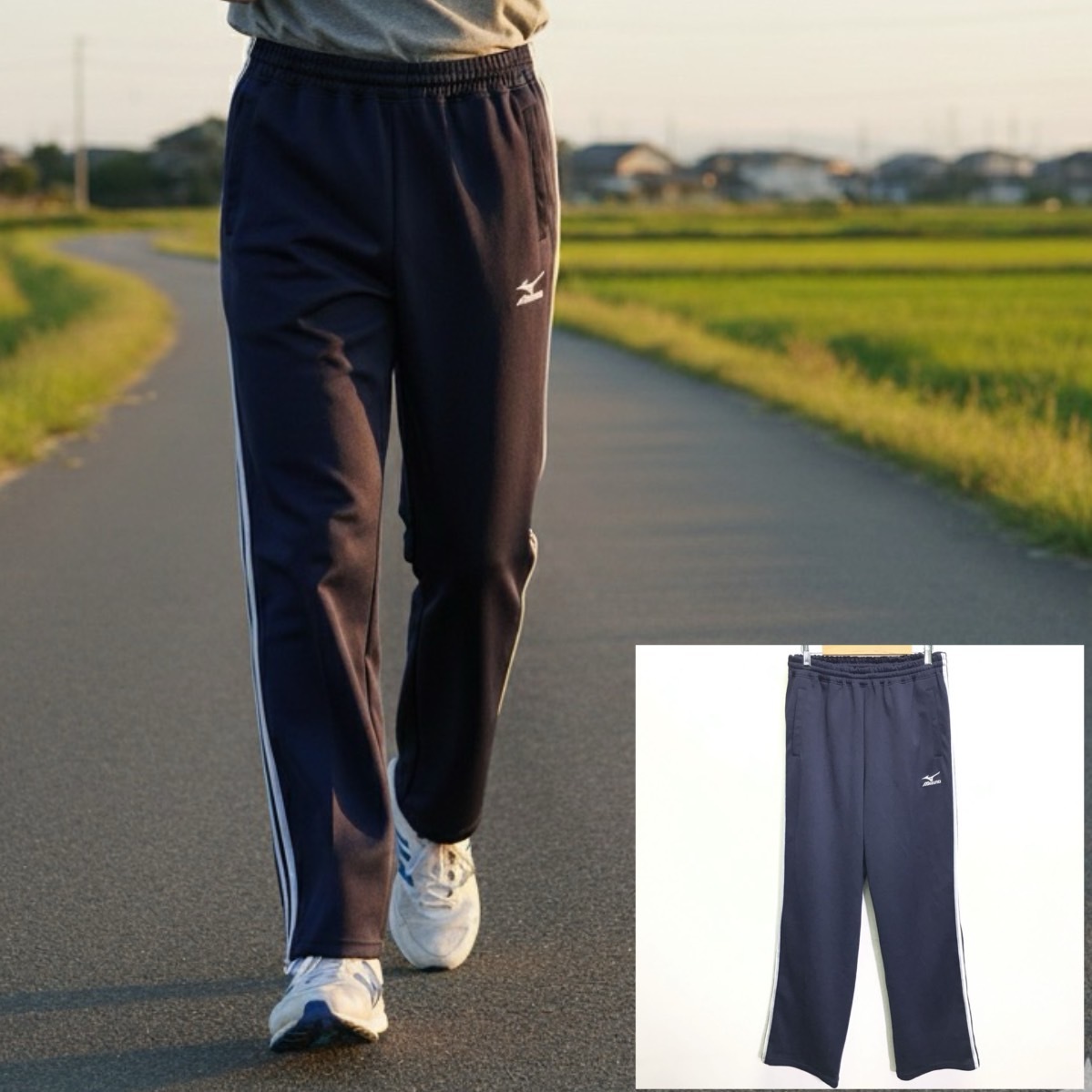 ビッグサイズ◎【MIZUNO】ミズノ トラックパンツ ジャージ スポーツ ランニング ウォーキング トレーニング ジム ネイビー O /Y35164ii拍卖