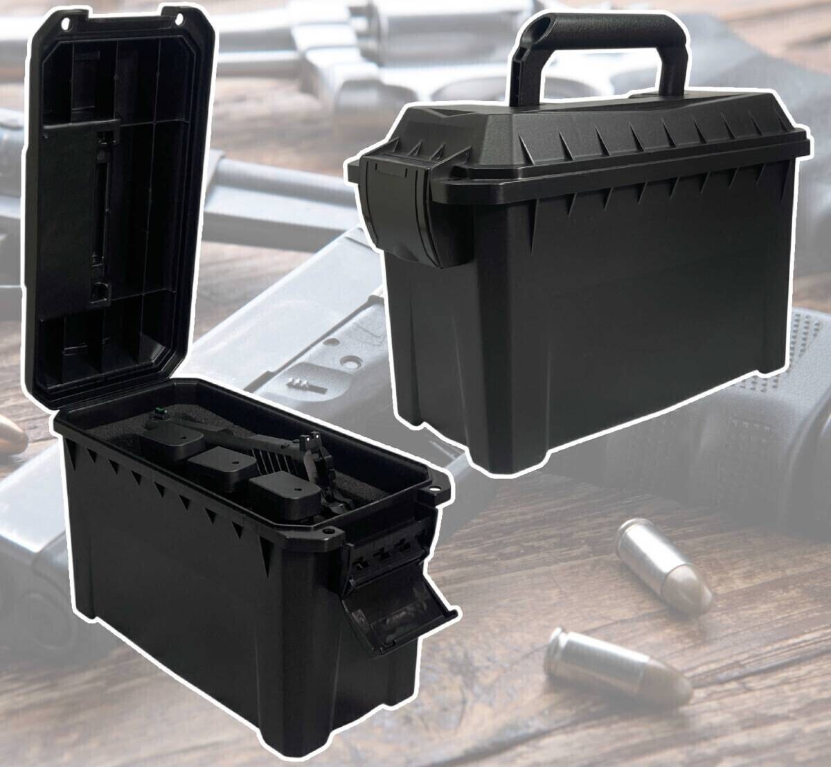 ◆同梱発送可◆「エアガン/ガスガン 収納ボックス/ガンケース ハンドガン1丁/マガジン4個収納可能 サバイバルゲーム」fire_sale拍卖