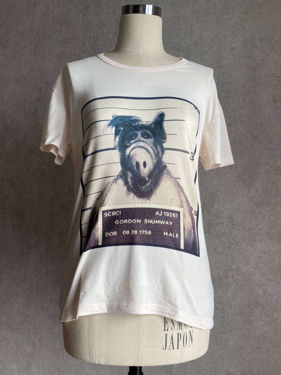 ◆同梱発送可◆「ALF/アルフ Tシャツ Mサイズ タイプF」fire_sale 【タグ:映画、アクセサリー】拍卖