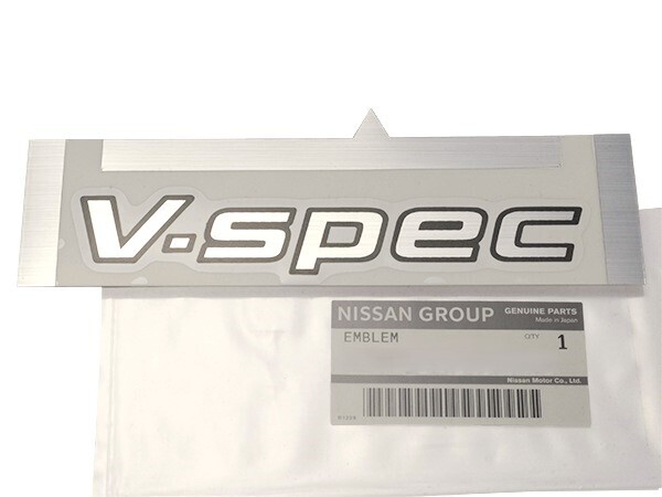 ★新品 日産 R34 BNR34 スカイライン GT-R GTR 純正 トランクリッド エンブレム ステッカー V-Spec NISSAN trunk lid emblem拍卖