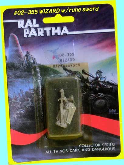 ▲最終品!◆#02-355 WIZARD w/ runesword★RAL PARTHA★02-Fantasy 25㍉ メタル人形★一次流通 新品未開封未使用 超貴重レア 美品拍卖