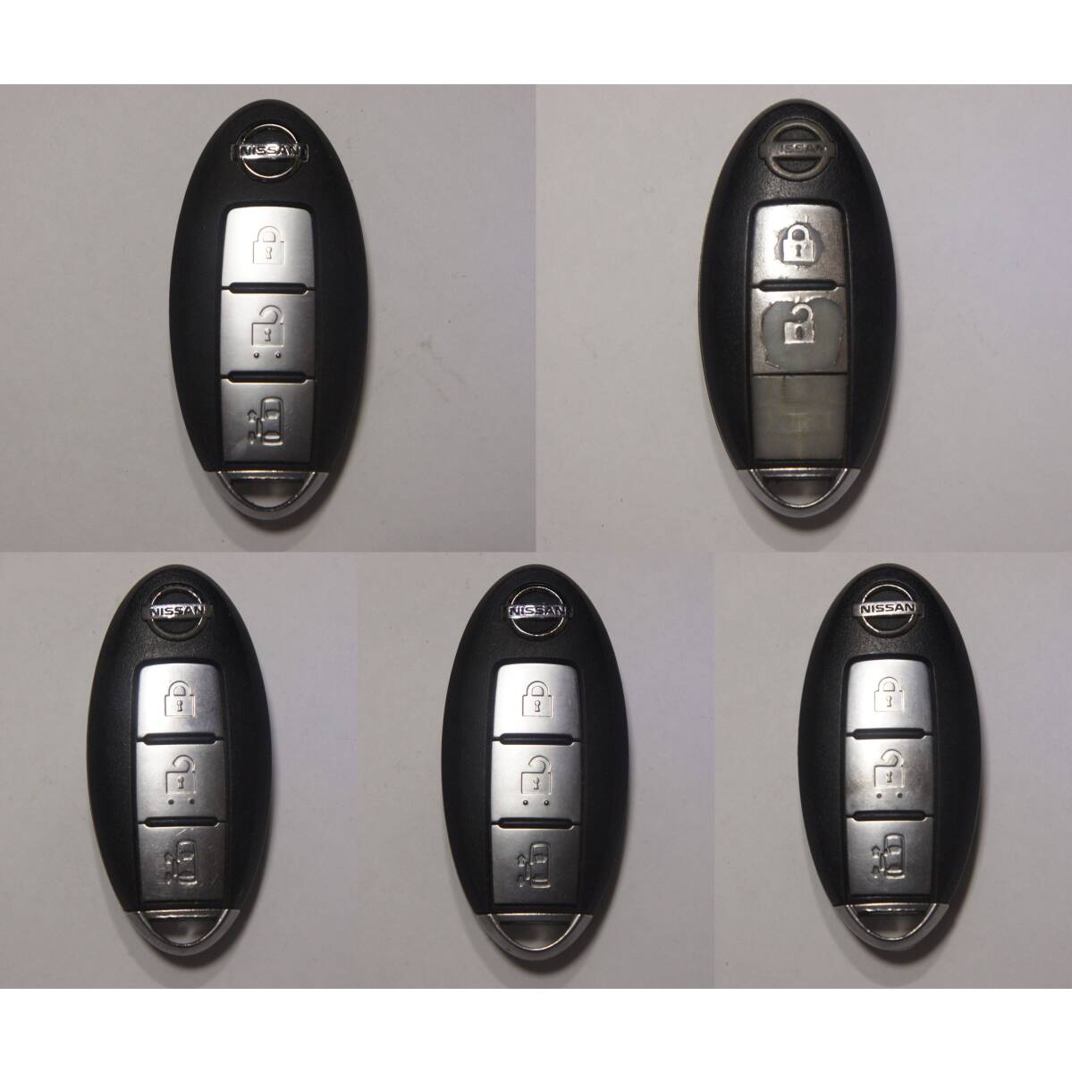 5個セット 電波OK BPA2C-21 スマートキー 2ボタン 3ボタン 片側電動スライドドア セレナ ジューク キャラバン キーレス 日産 純正 @14110s拍卖