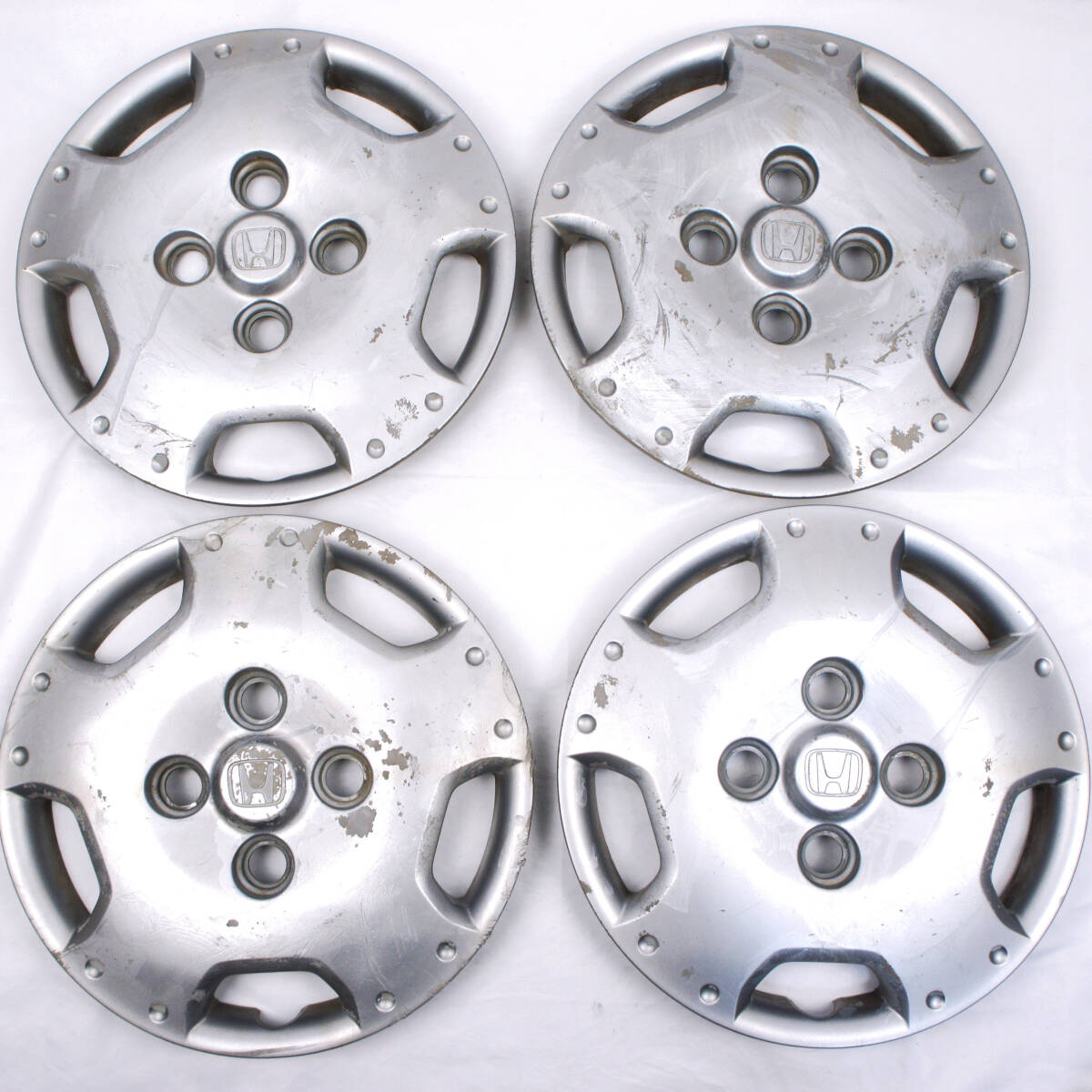 4枚 ホイールキャップ HM1 HM2 HM3 HM4 HJ1 HJ2 バモス 13インチ ホイールカバー スチール 鉄チン ホンダ 純正 @13396s拍卖