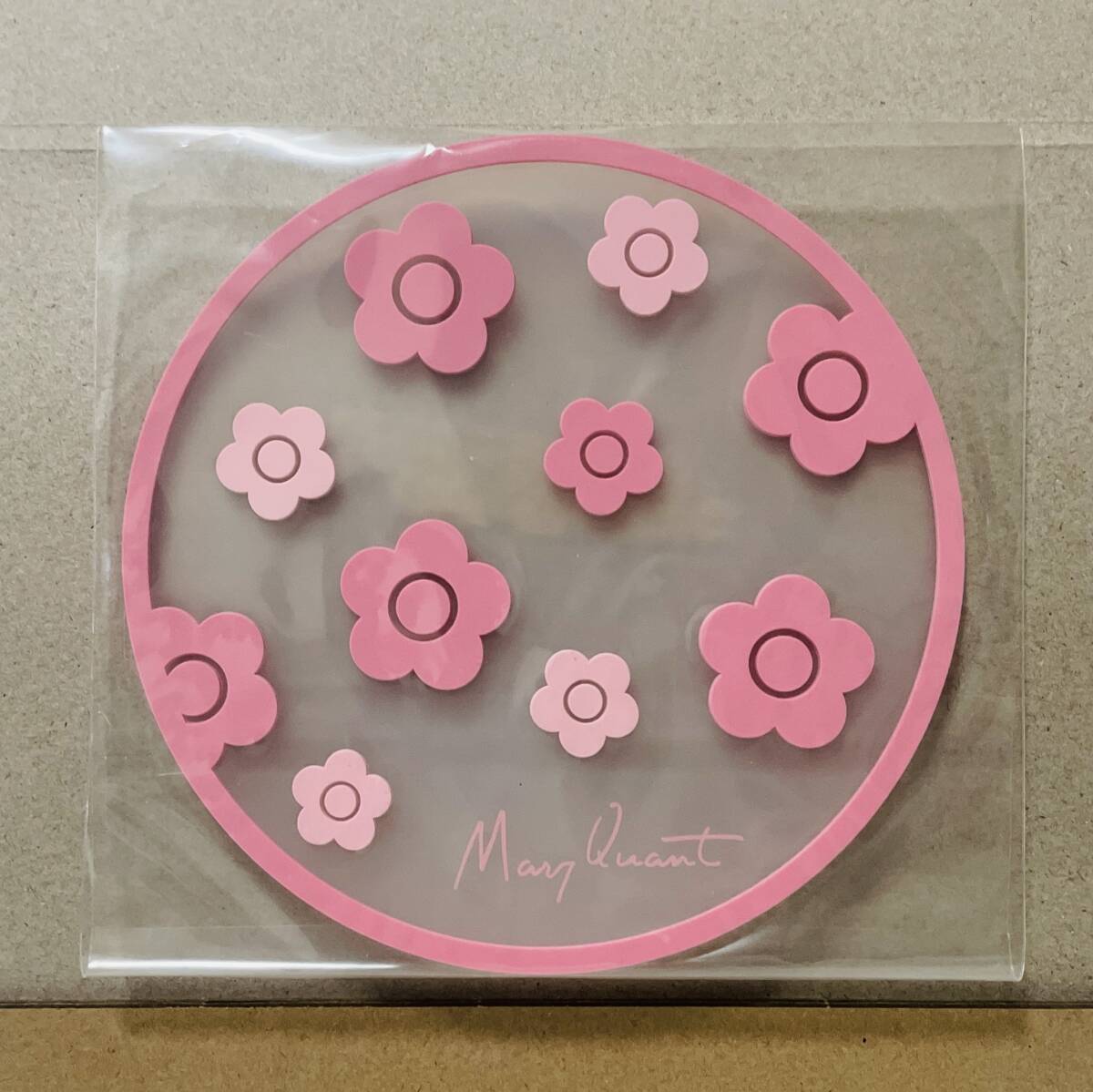 ☆MARY QUANT クリアラバーコースター☆マリークヮント マリクワ ピンク拍卖