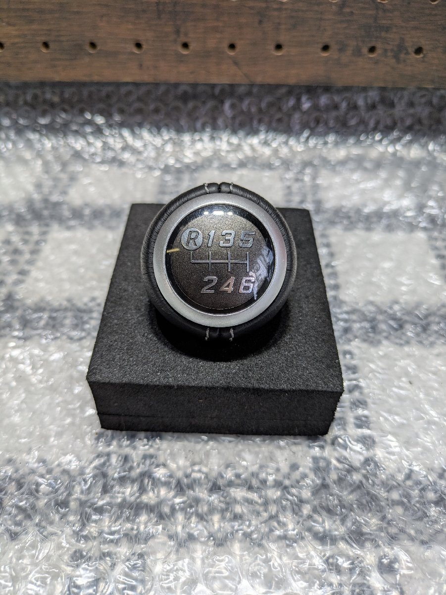 TOYOTA 86 ZN6 後期モデル 純正 シフトノブ 6MT グレーステッチ 本革巻き 新車外し SUBARU BRZ ZC6拍卖