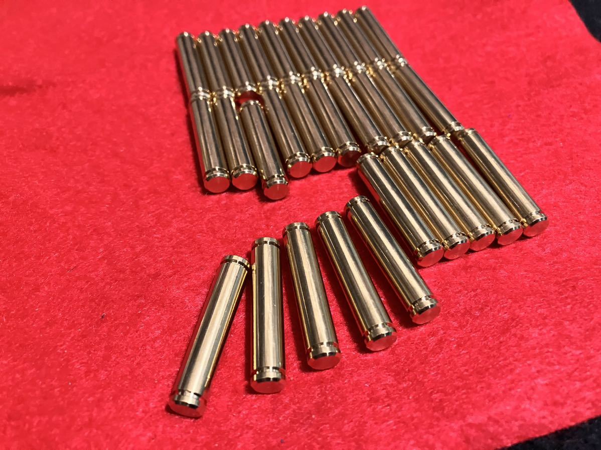 小径真鍮丸棒シャフト両端Eリング溝あり 29×6×5 30本セット拍卖