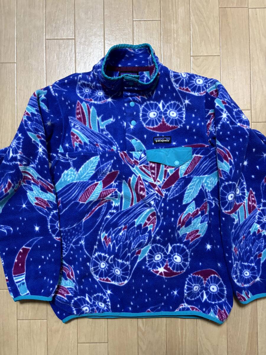 Patagonia パタゴニア ふくろう柄 ライトウェイト シンチラ スナップT FA16 Mサイズ(メンズS相当)拍卖