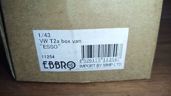 新品未開封 エブロ 11254 フォルクスワーゲン T2a box van Esso拍卖