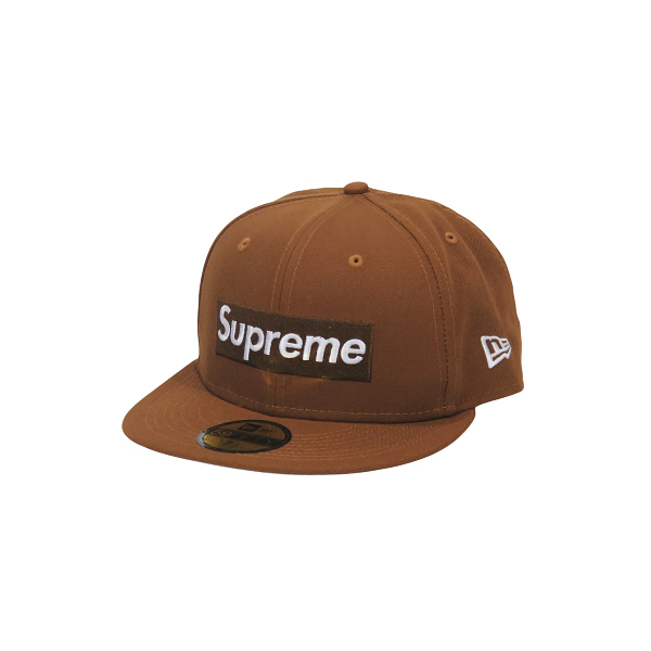SUPREME シュプリーム 22AW MONEY BOX LOGO NEW ERA CAP マネー ボックス ロゴ ニューエラ キャップ ブラウン 帽子 Sepz拍卖