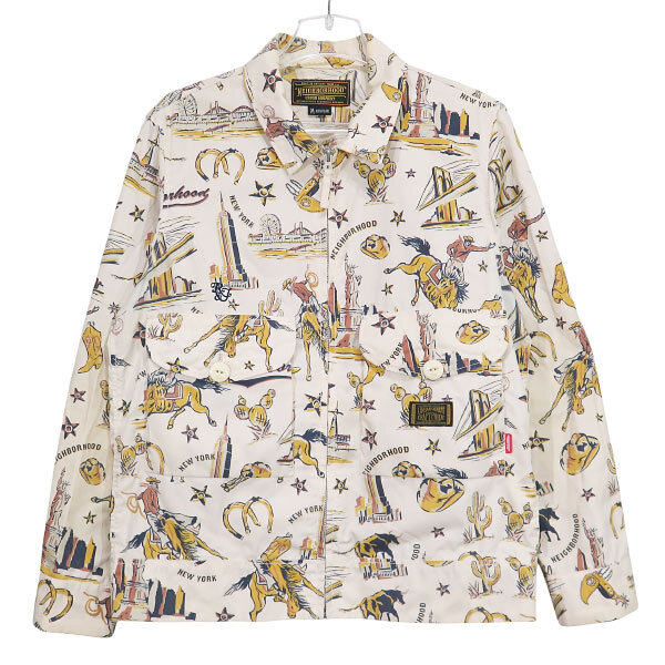 NEIGHBORHOOD ネイバーフッド 11SS FIXX.MC/EC-JKT 111BRNH-JKM04 フィックス ジャケット アイボリー アウター サイズM Sepz拍卖