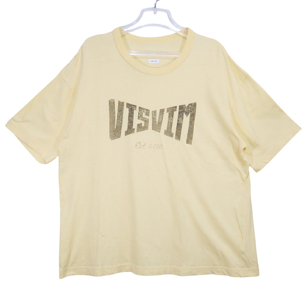 visvim ビズビム 24SS HERITAGE TEE S/S ヴィズヴィム ヘリテージ Tシャツ ショートスリーブ カットソー 半袖 イエロー サイズ4 Sepz拍卖