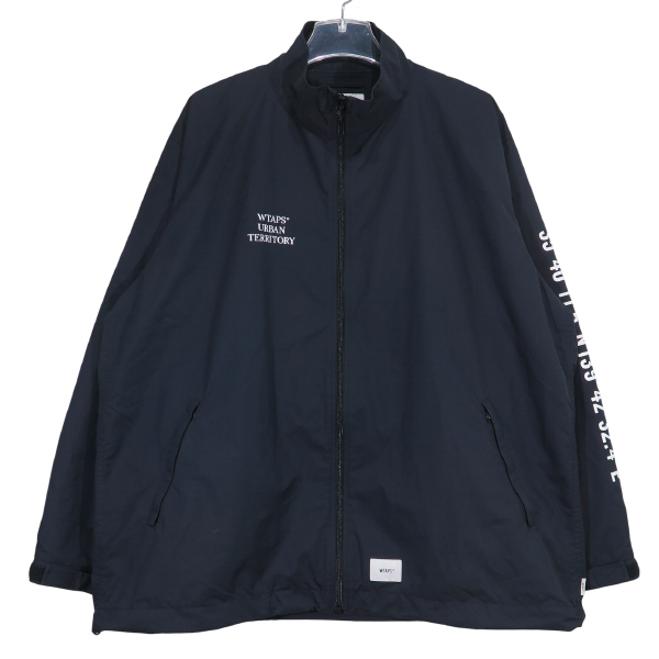 WTAPS ダブルタップス 22SS TRACK/JACKET/NYLON.TUSSAH トラック ジャケット ナイロン タッサー アウター ブラック サイズ03(L) Sepk拍卖