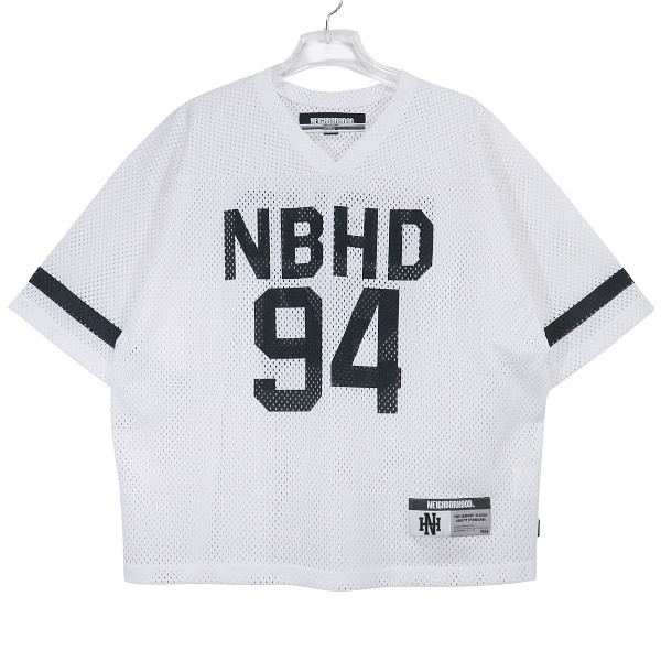NEIGHBORHOOD ネイバーフッド 25SS HOCKEY V-NECK SS ホッケー ブイネック ショートスリーブ シャツ ホワイト 半袖 サイズS Sepk拍卖